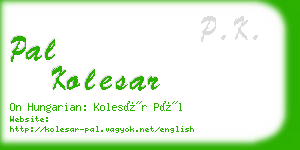 pal kolesar business card